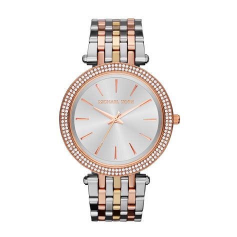 michael kors gold silber uhr damen|Michael Kors rose gold set.